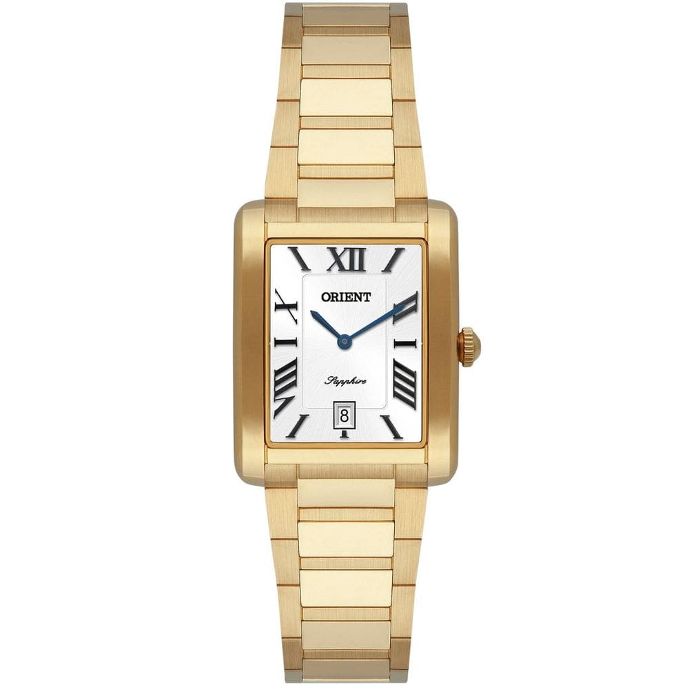 Relógio Orient Feminino Tank Dourado Quadrado Lgss1021 B3kx
