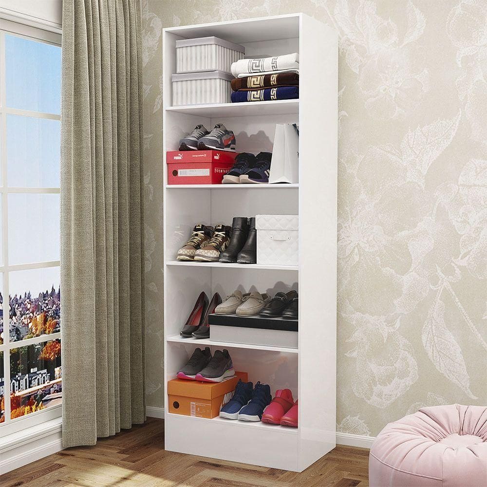 Sapateira Clarice 180cm Em Mdp Carioca Móveis Branco