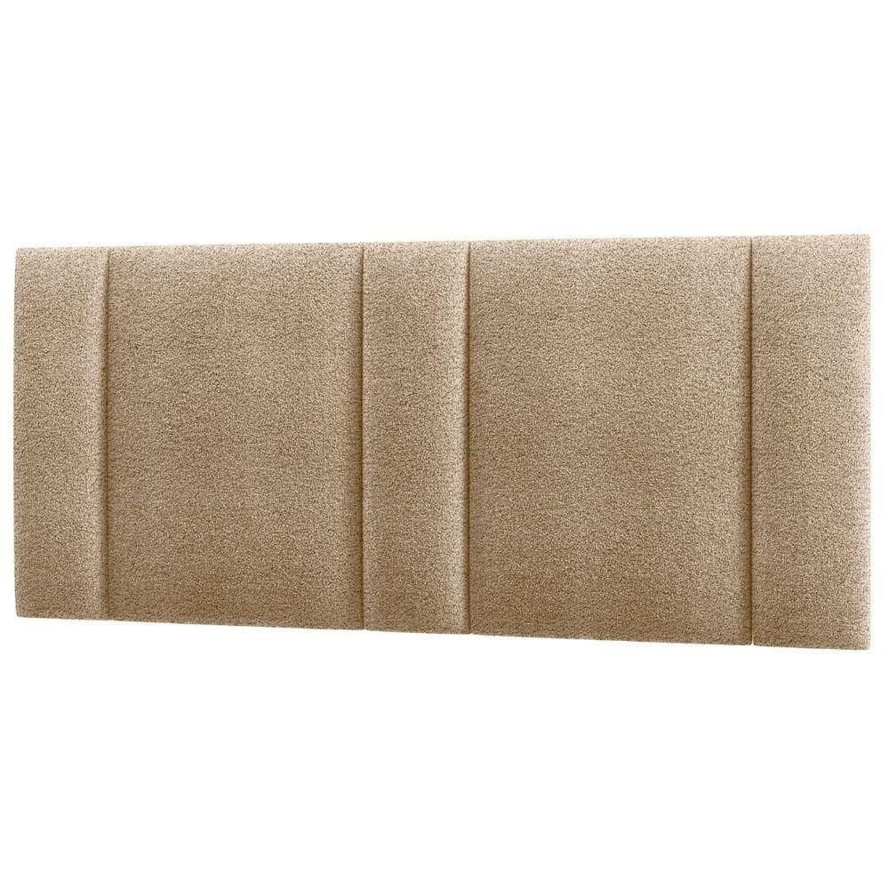 Cabeceira Estofada Iluminação Led Glow Cama Queen Size 160cm Bouclé Bege