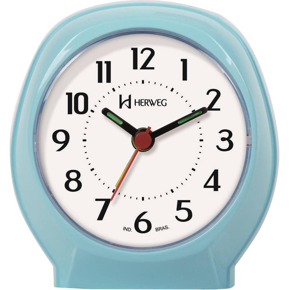 Despertador Quartz Herweg Ref: 2634-007 Azul Claro