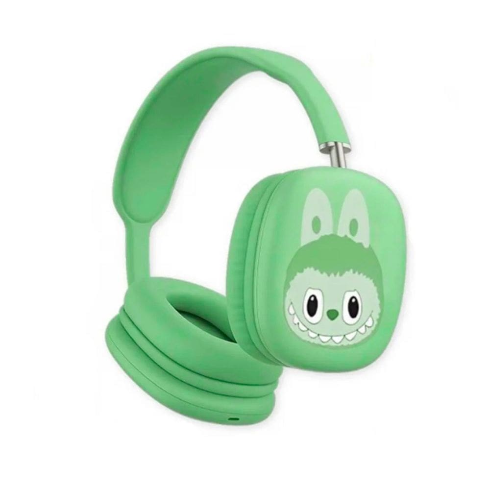 Fone de Ouvido Verde Blurtooth Labubu SD/FM Headset RD-10