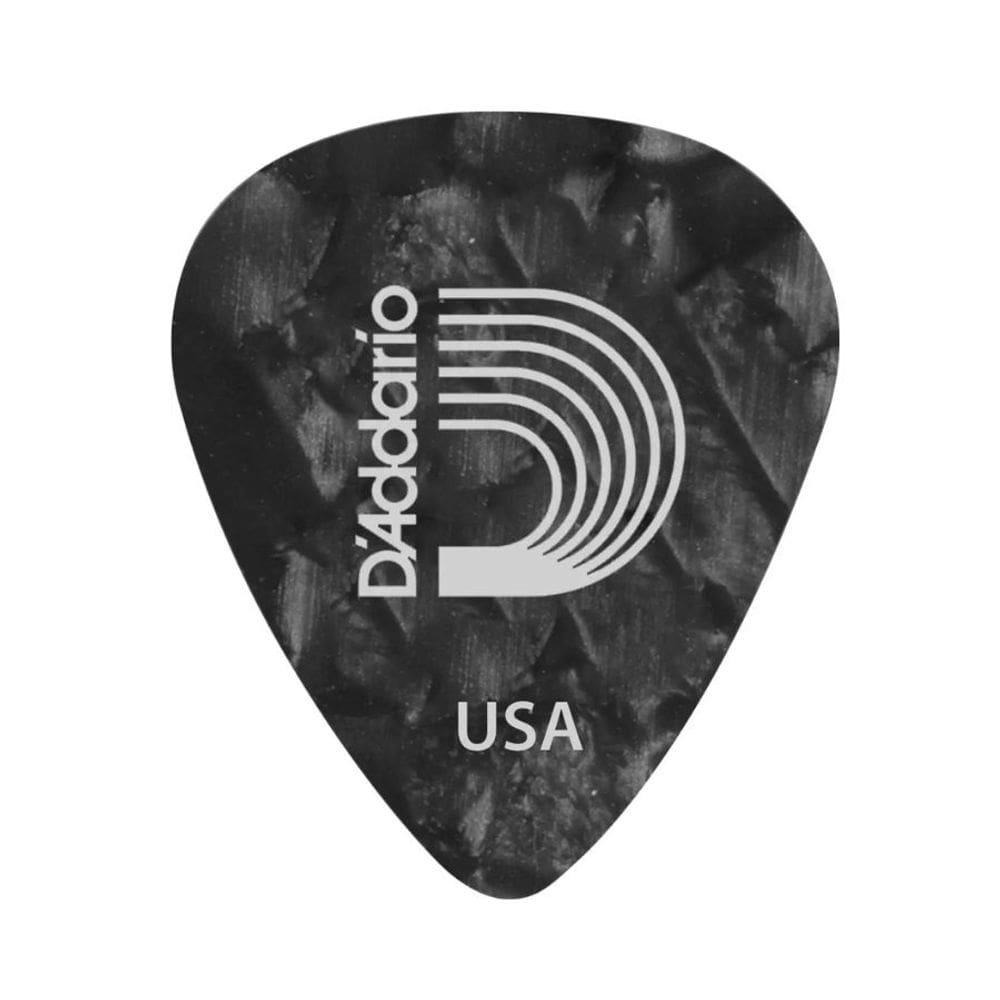 Pacote c/10 Palhetas Para Guitarra de Celuloide 1CBKP2-10 - Preto Perola - Leve