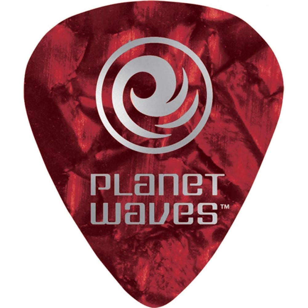 Pacote c/10 Palhetas Para Guitarra de Celuloide 1CRP2-10 - Vermelho Perola - Leve