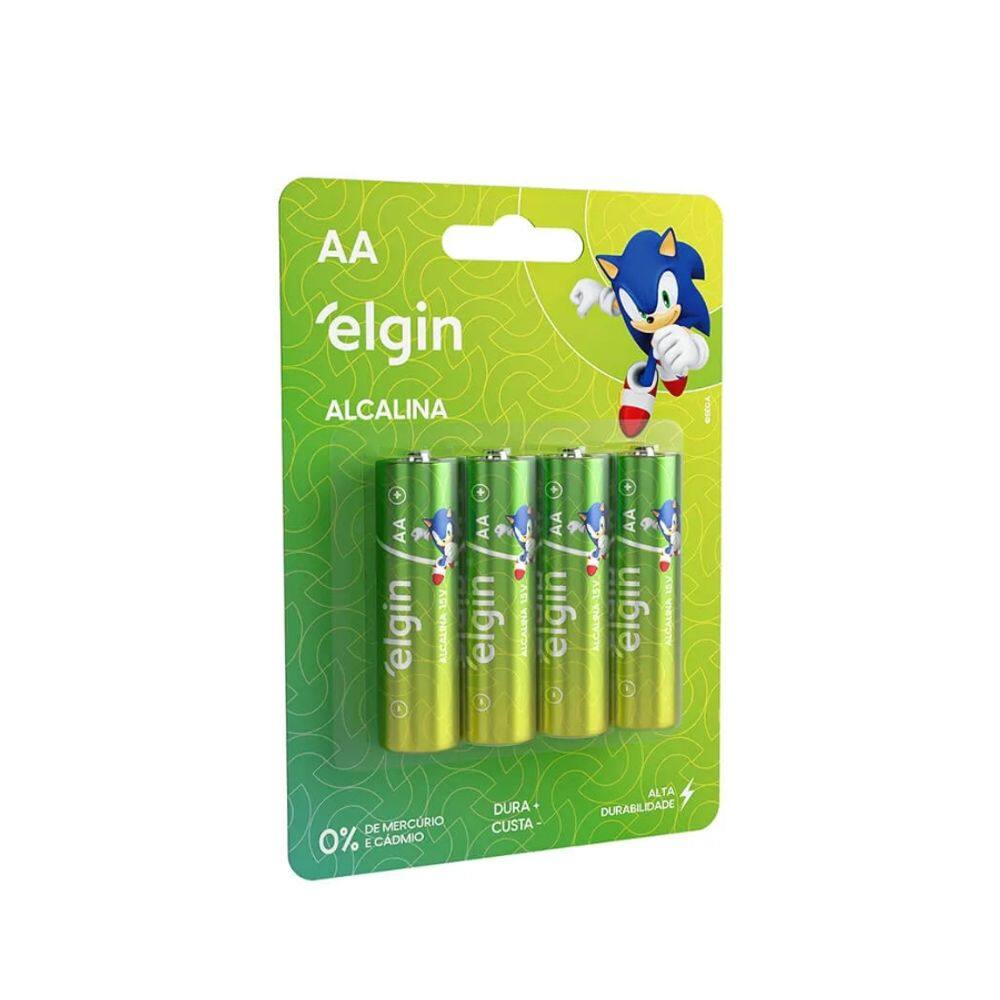 Pilha Alcalina Elgin AA 1.5V Blister C/4UN