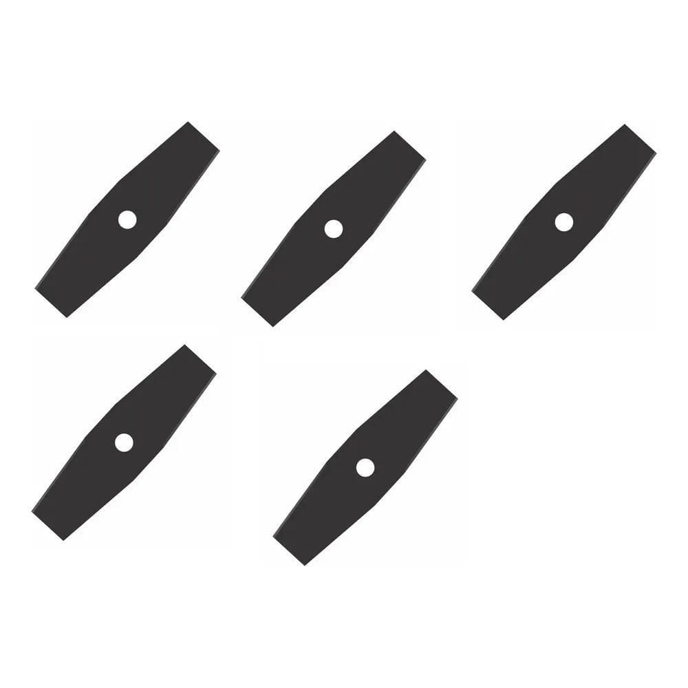 2X 5 Faca Lâmina Roçadeira 2 Pontas 350Mm Furo 1Pol Berg 25,