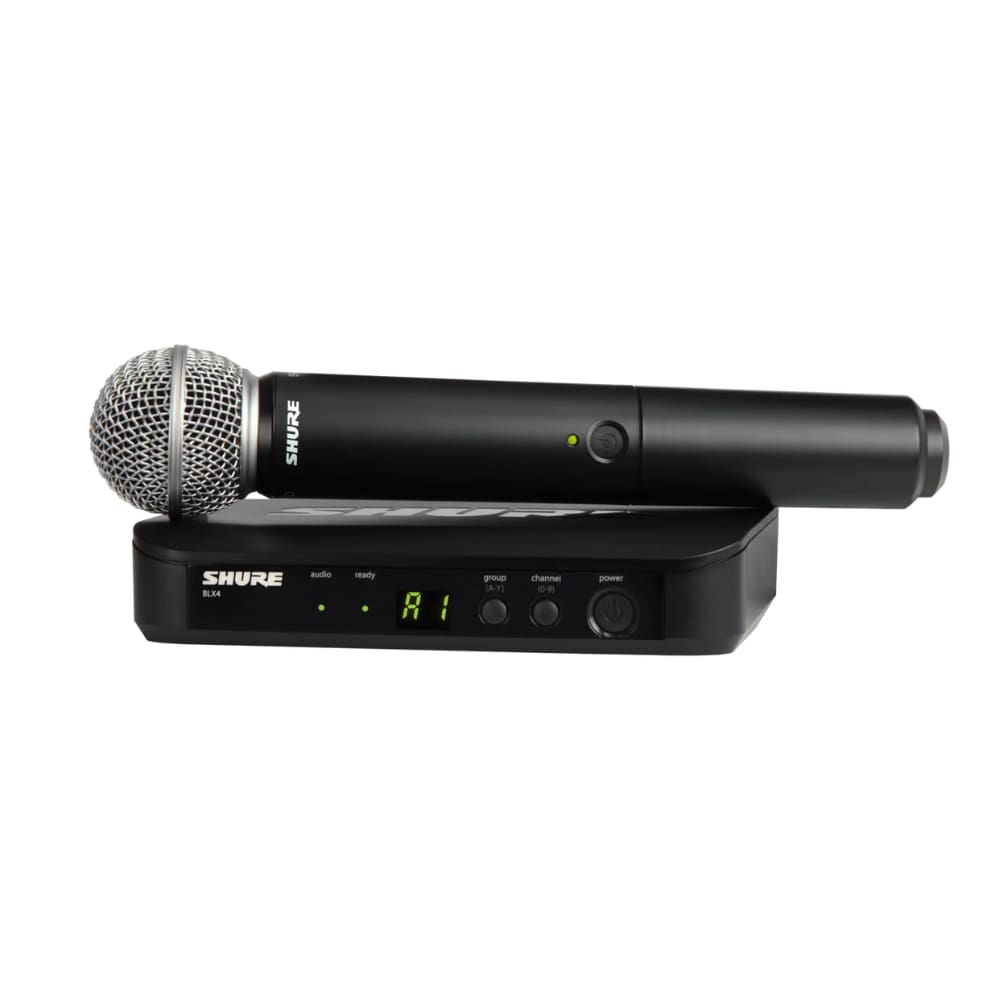 Microfone de Mão Sem Fio BLX24/SM58 Shure