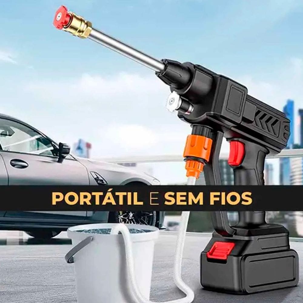 Lavadora Potente Com Bico Espuma E Pistola