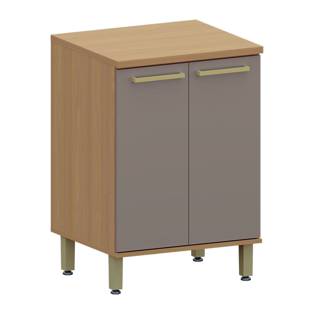 Balcão de Cozinha 100 MDF 2 Portas Com Tampo 60cm Duna Luciane Móveis