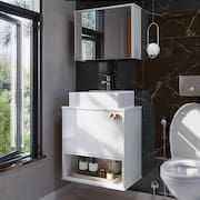 Gabinete de Banheiro Lotus Movelove 2 Portas com Espelheira