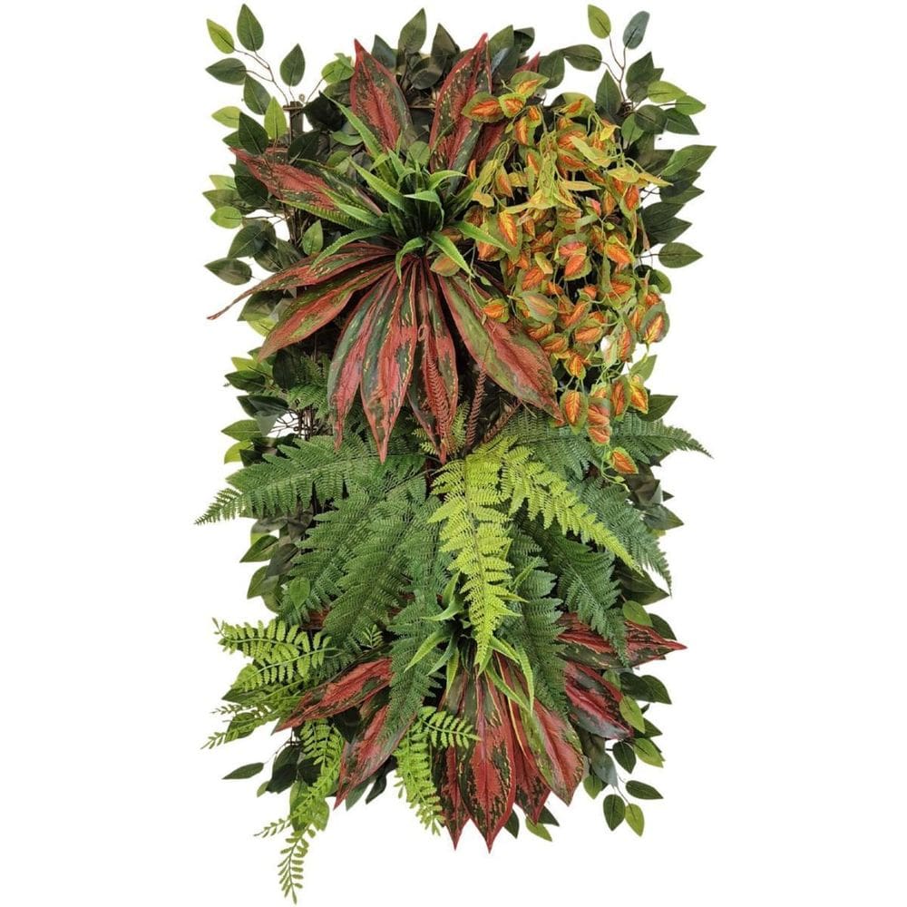 Painel Jardim Vertical Artificial Floresta Quintal 100X50Cm
