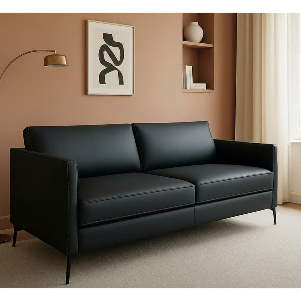 Sofá Living Luxo Fixo Malibu Lançamento Slin Minimalista Vários Tecidos 1,80