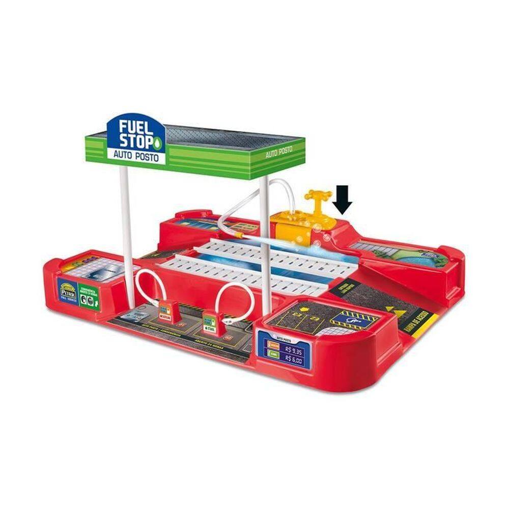 Lava Rápido Auto Posto Com Carrinho Sai Água De Verdade