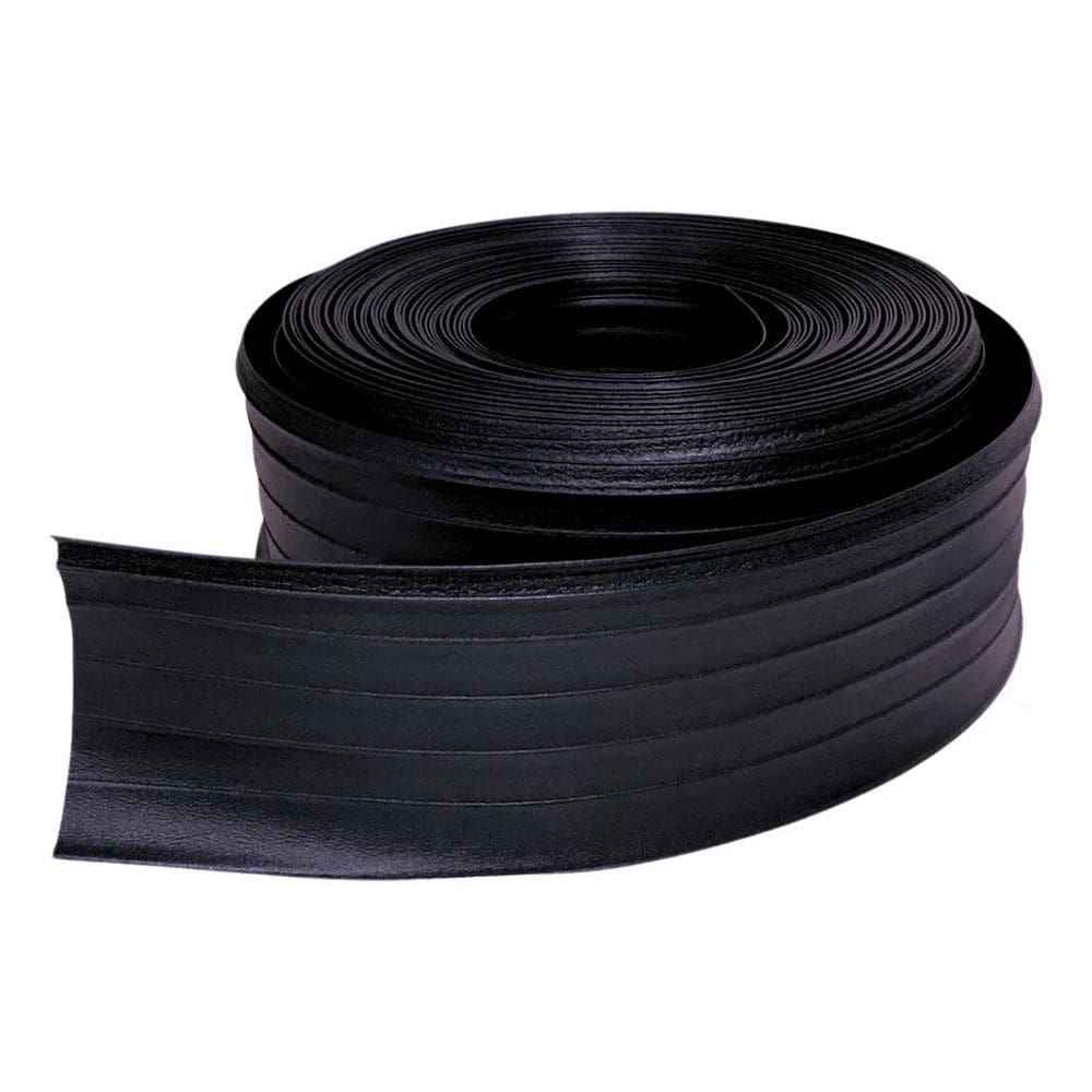 2X Limitador De Grama Preto 25M Protetor De Portão E Grade