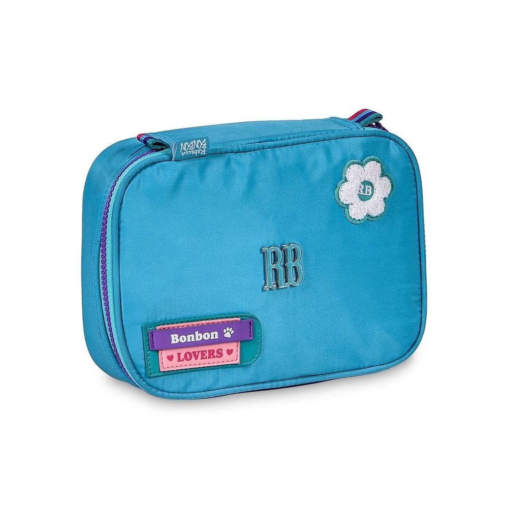 Estojo Box Azul Rebecca Bonbon Soft Escolar - Clio