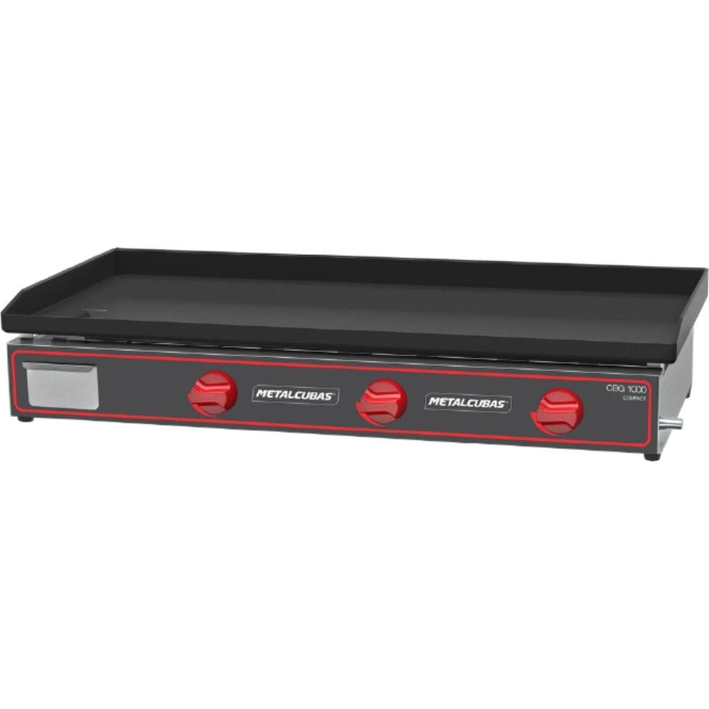Chapa Metalcubas Bifeteira Inox Cbg 1000 Compact Gás