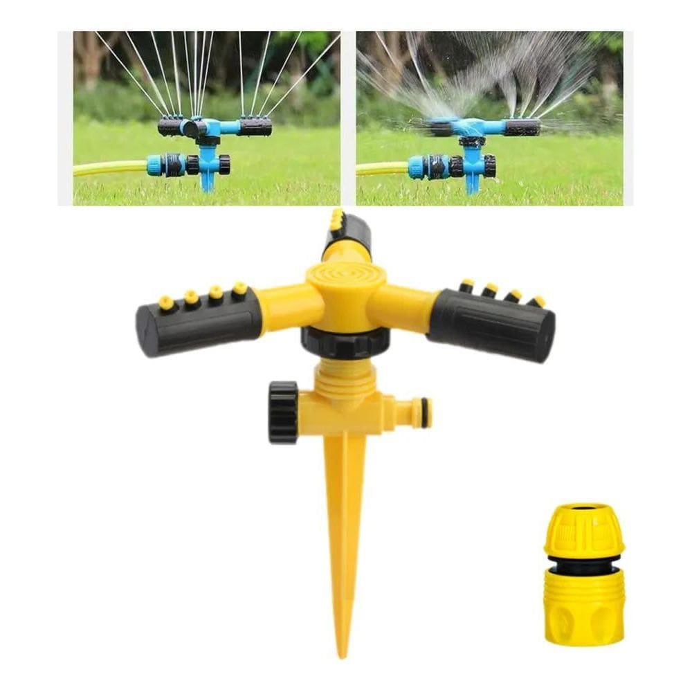 2X Aspersor Irrigação Jardim Giratório 360 Automático Poten