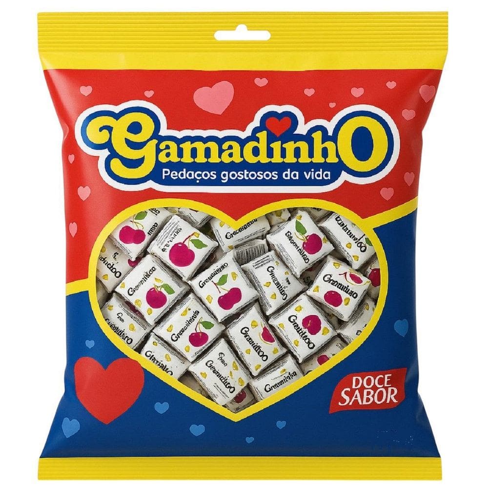 1 Pacote Dadinho Gamadinho Amendoim Cremoso 420G