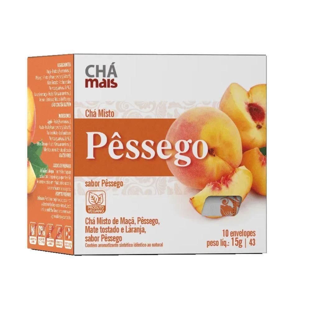 Chá Misto Pêssego Maçã Mate Tostado E Laranja Cx. 10 Sachês