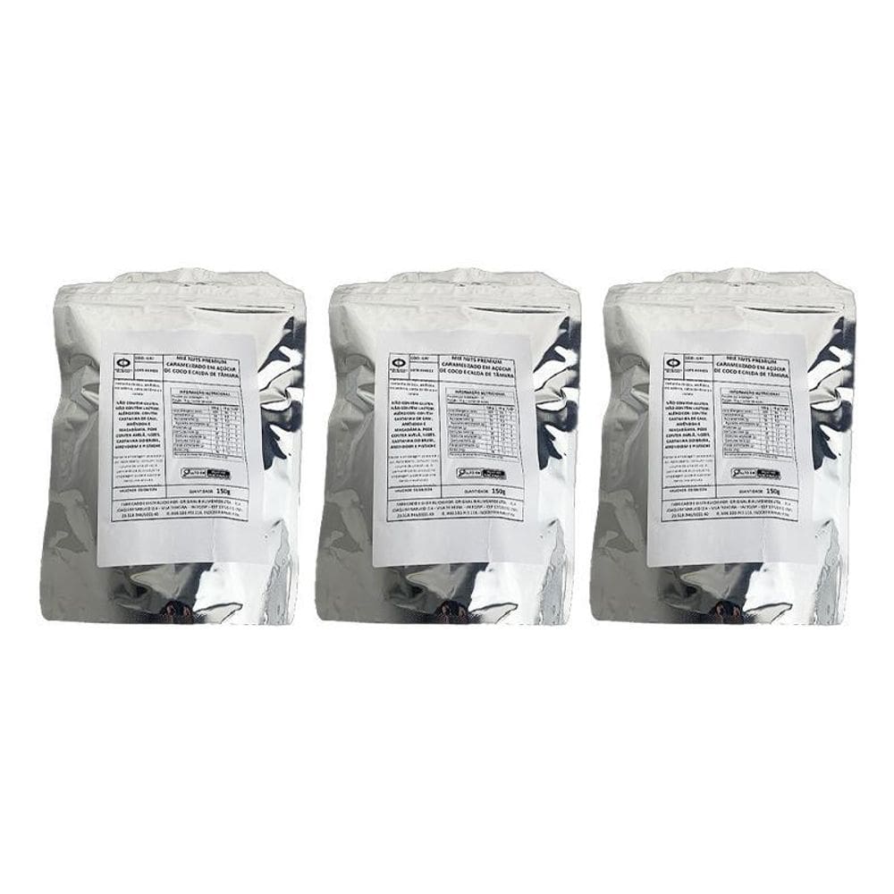 Kit 3X: Mix De Nuts Glaceados Com Açúcar De Coco  Blend 150G