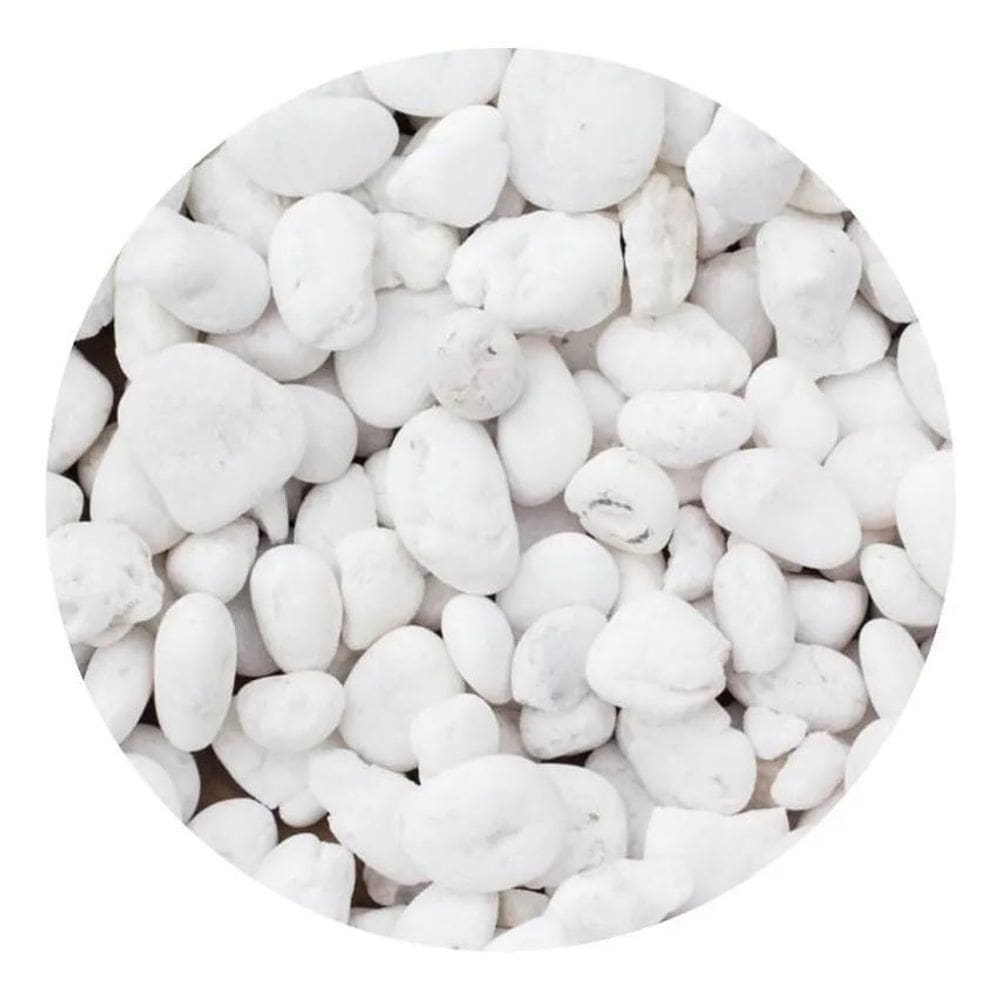 2X Pedra Para Jardim Dolomita Branca Nº 2 Vasos Plantas 9,5K