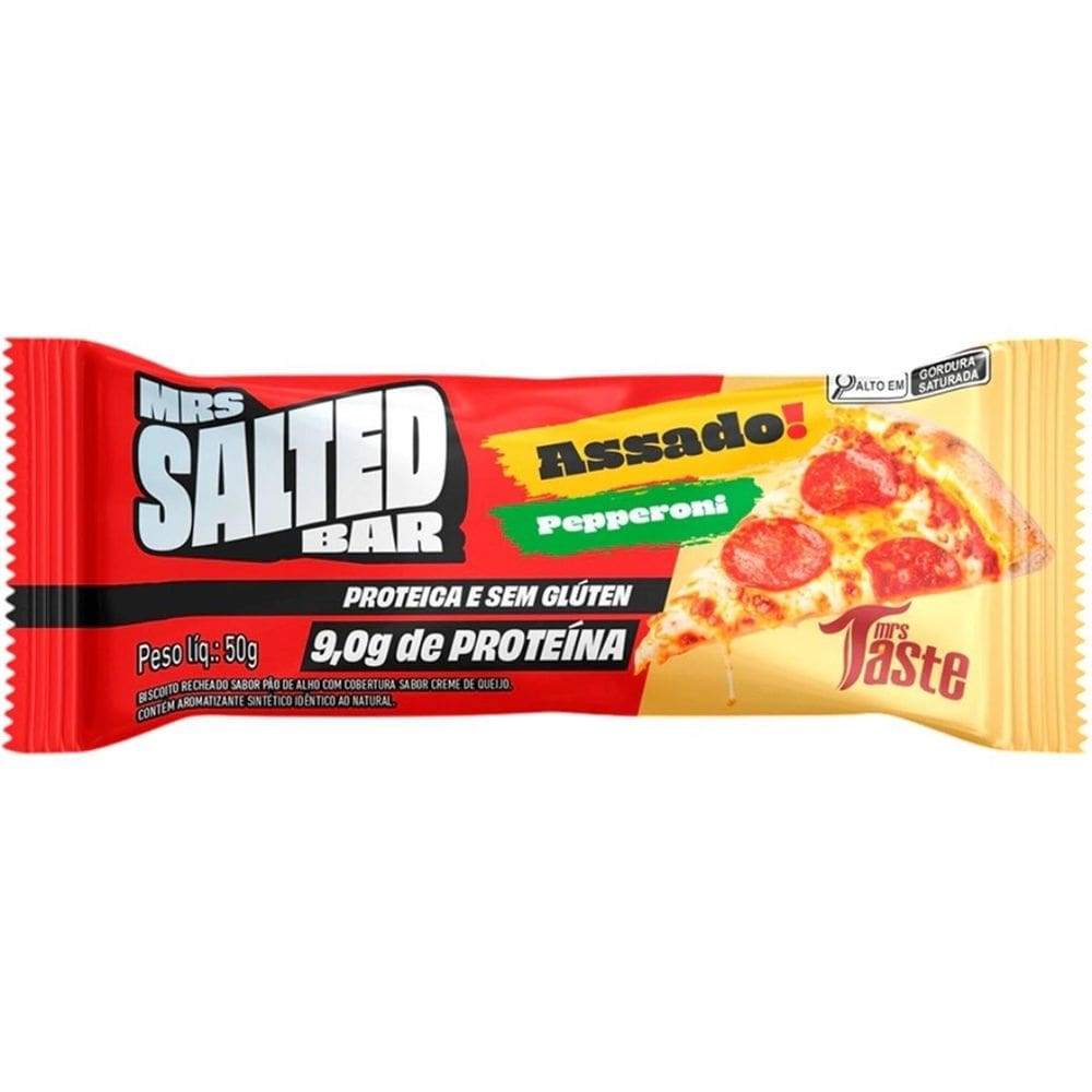 Taste Cookie Bar Salted Pepperoni 12X60G Mrs Taste