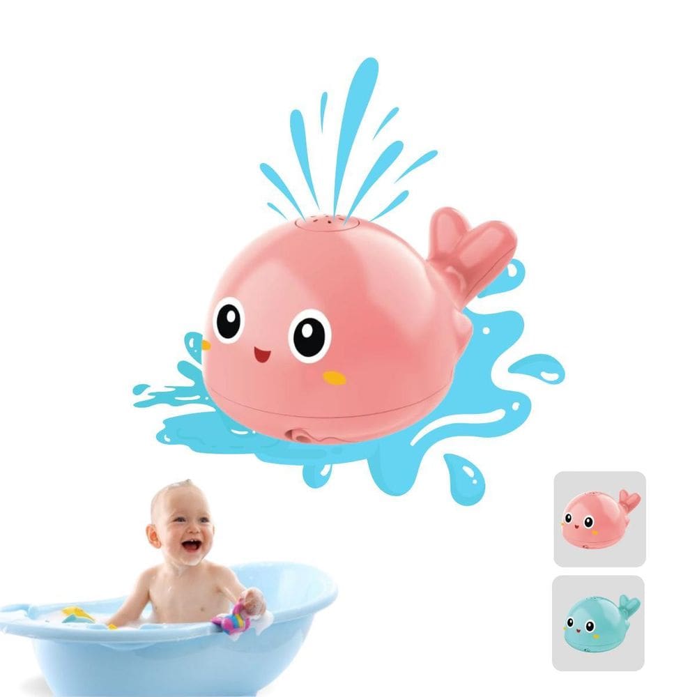 Baleia Chafariz Com Luzes E Água Esguichando