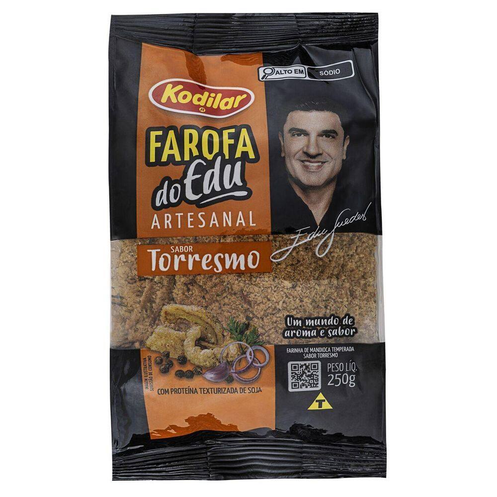 Farofa Artesanal Do Edu Guedes Torresmo 6 X 250G - Kodilar