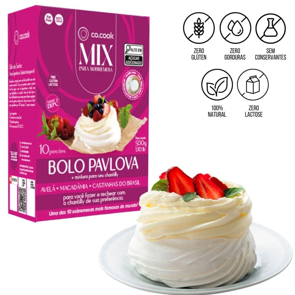 Cocook - Sobremesa Mix Preparados Bolo Pavlova Avelã