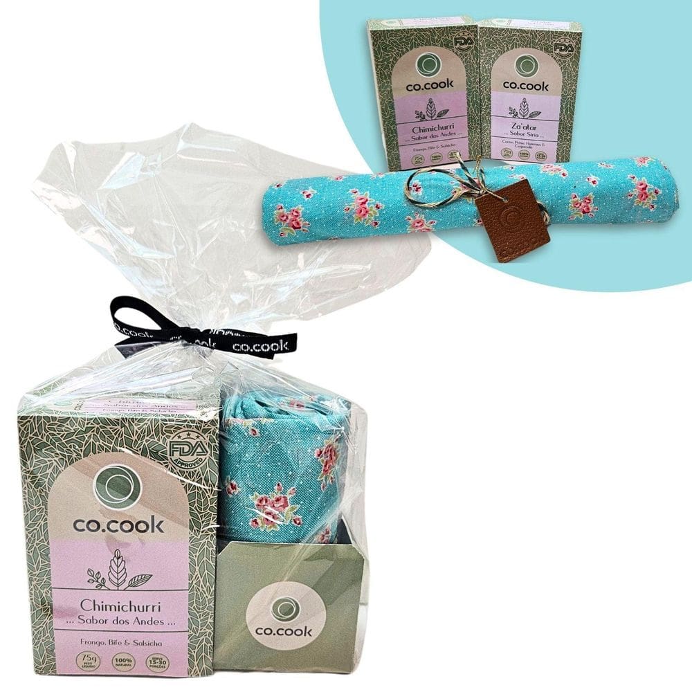 Cocook Kit Trio Presente Tempero Carne Chimichurri Za`Atar