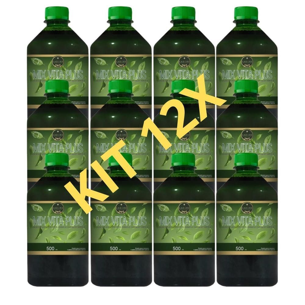 Kit 12Und Cha Digestivo Amargo Mix Vita Plus 500 Ml Cha