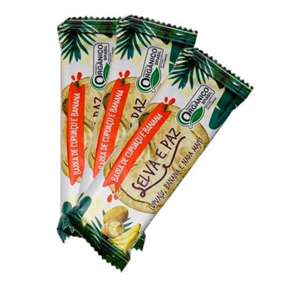 Kit 3X: Barra Frutas Amêndoa Cupuaçu E Banana Orgânica Selva