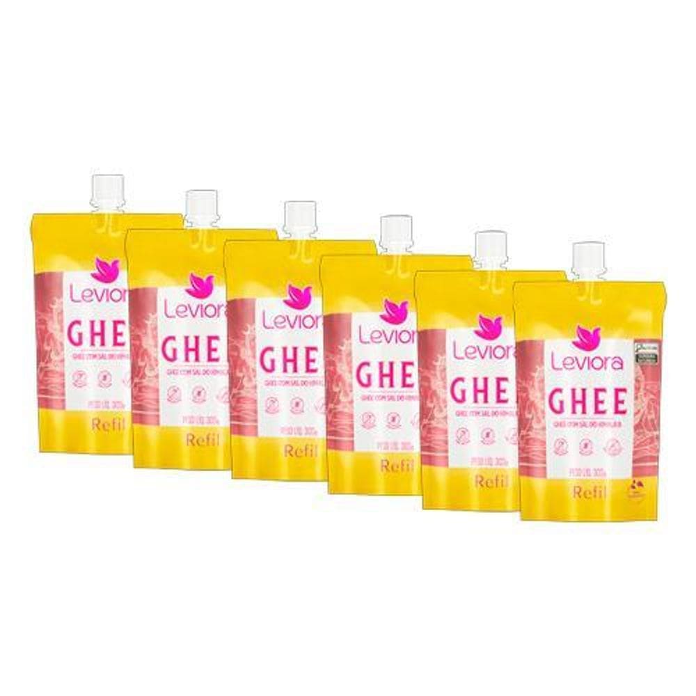 Kit 6X: Manteiga Ghee Sal Do Himalaia Sem Lactose Refil