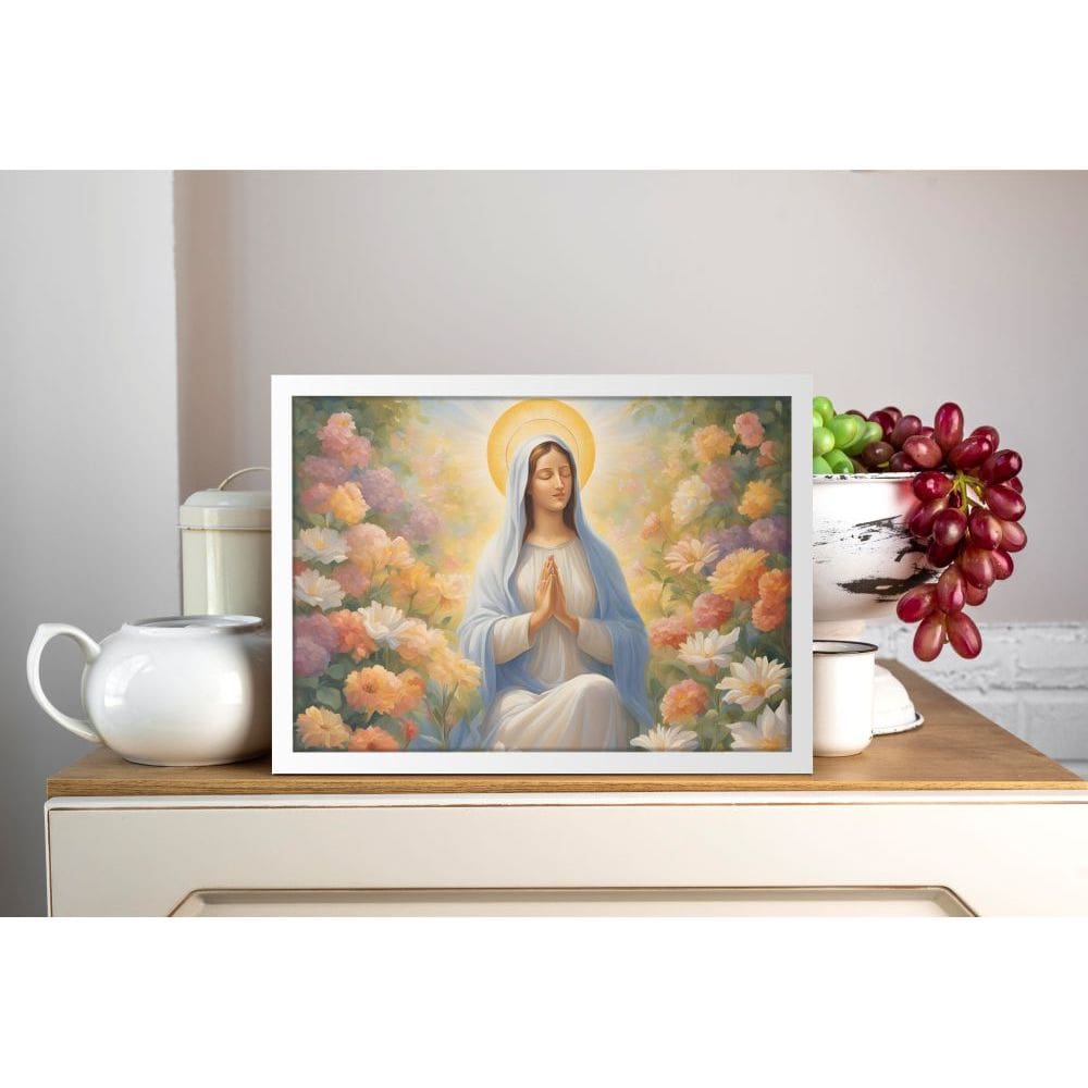 Maria em oração - 70 x 50 Caixa (canvas)