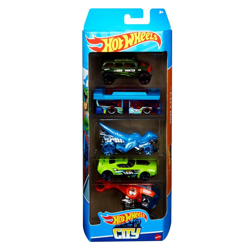 Sortimento de carros Toy Hot Wheels, 5 unidades Roll Patrol 1:64