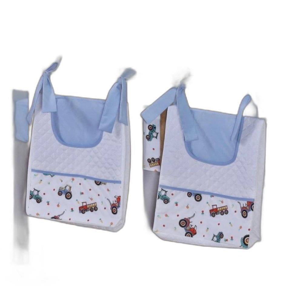 Porta Fralda Organizador Quarto Bebê Menino Menina 2 Peças