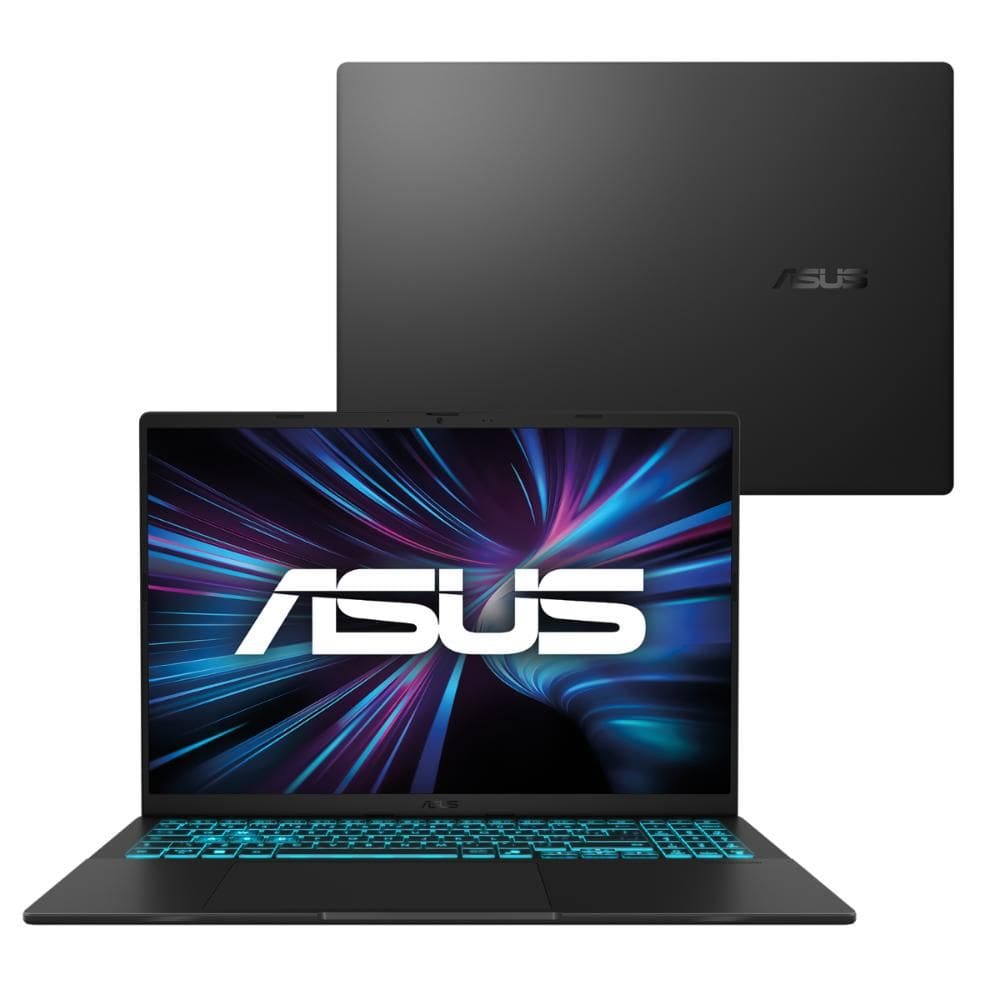 Notebook ASUS V16 V3607VU NVIDIA RTX 4050 Intel Core 5 210H 16Gb Ram 512Gb SSD Linux KeepOs Tela 16” LED Nível IPS 144Hz Preto - RP354