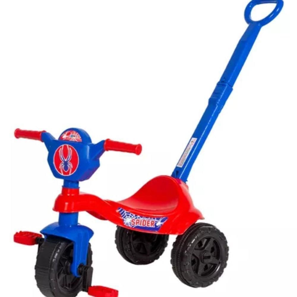 Carrinho De Passeio/Pedal Infantil Kemotoca Spider C/Haste