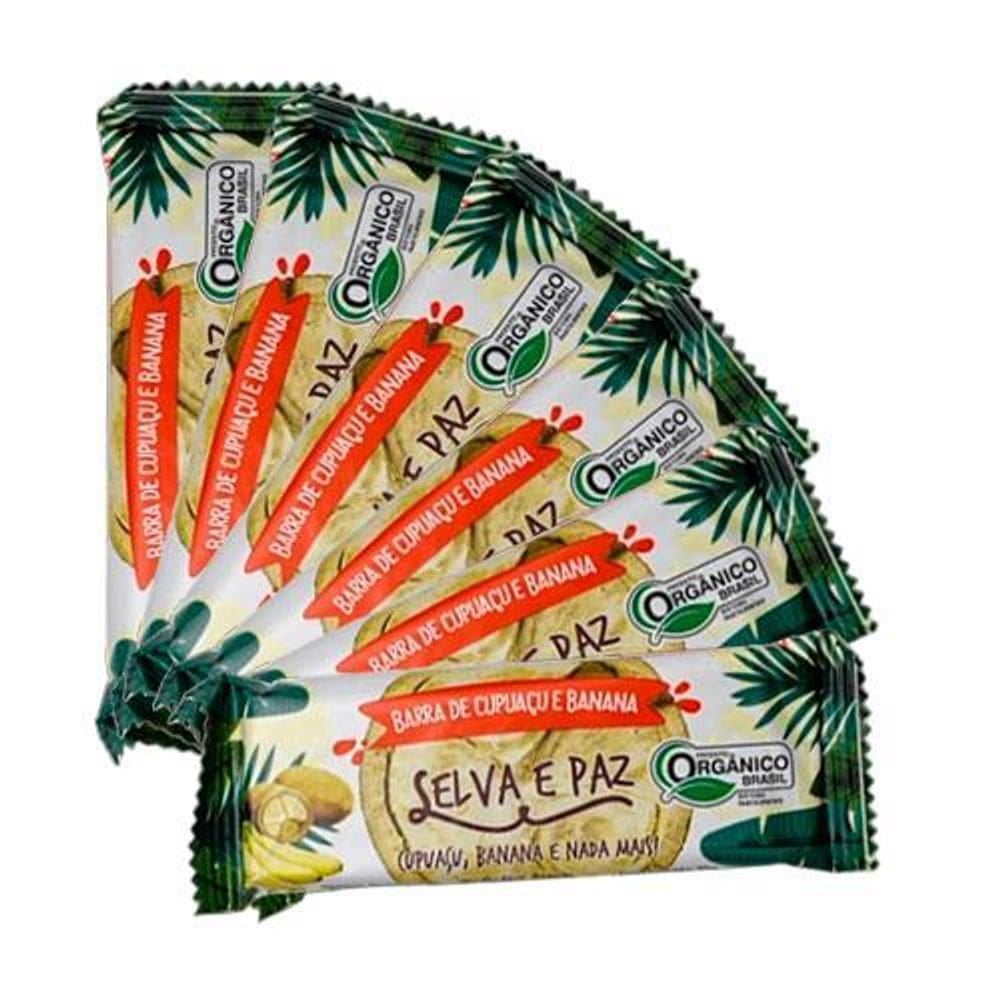Kit 6X: Barra Frutas Amêndoa Cupuaçu E Banana Orgânica Selva