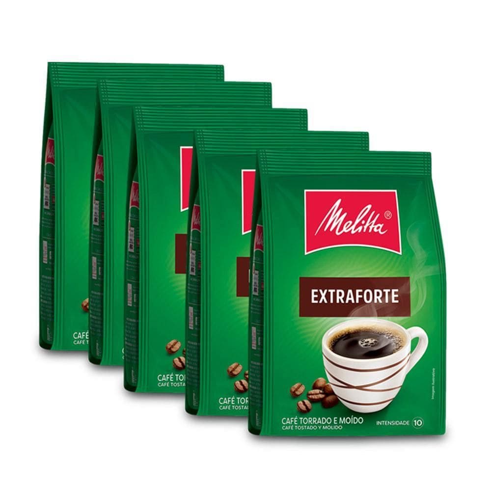 Café Moído Extraforte Melitta Kit 5 Pacotes De 500G