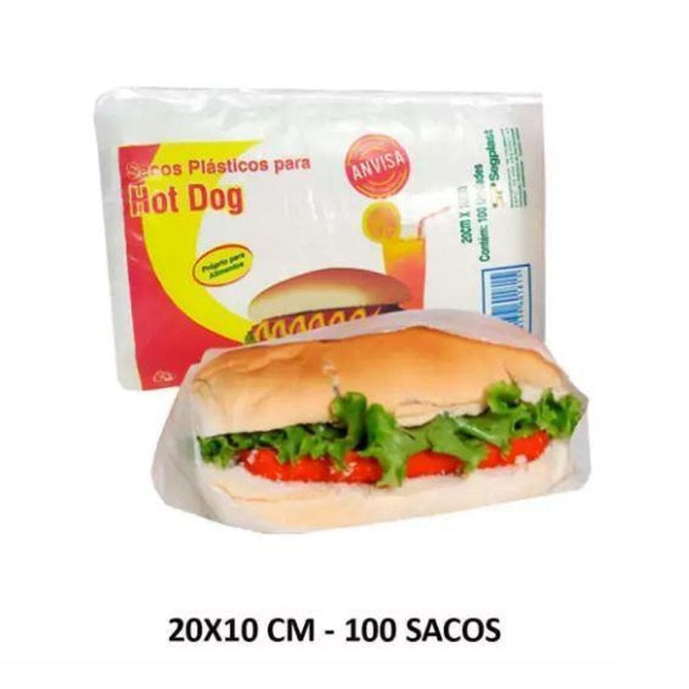 Sacos Plásticos Para Hot Dog - 1000 Unidades