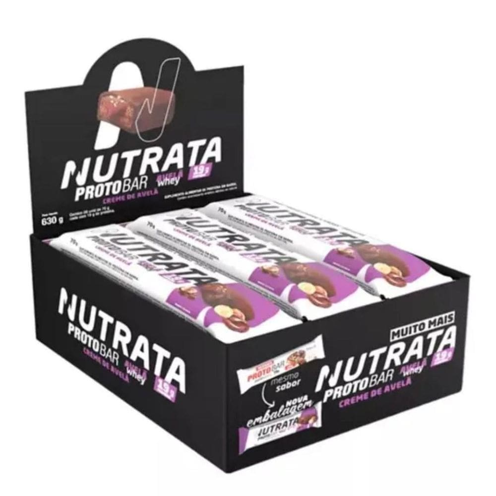 Display 9 Un Protobar 70G Nutrata - Creme De Avelã