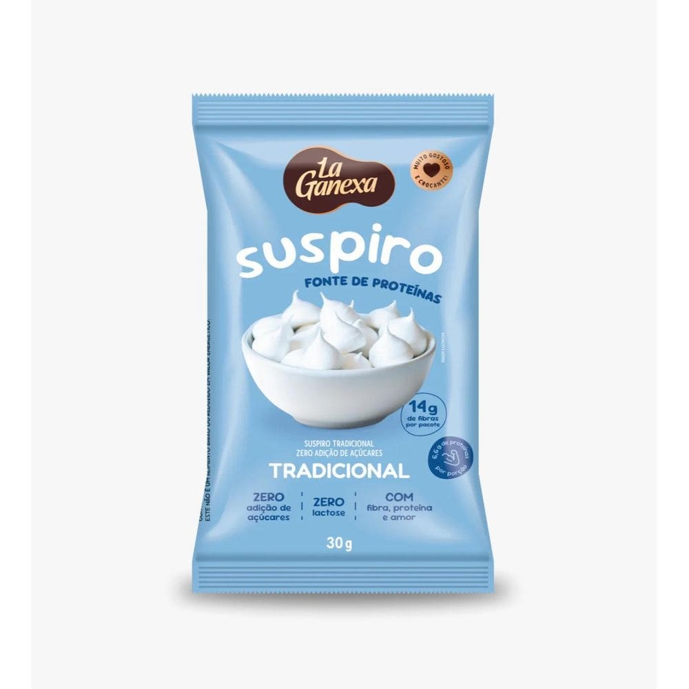 Suspiro Proteico Sabor Tradicional 30G - La Ganexa