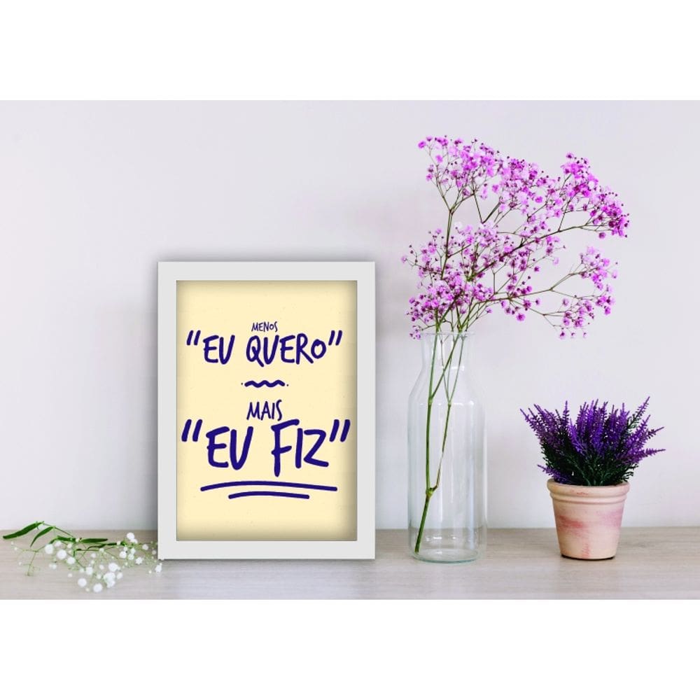 Eu fiz! - 20 x 30 Caixa (canvas)