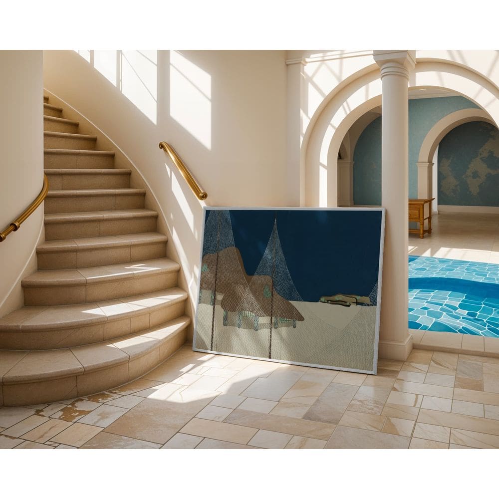 Tendas e sussurros - 60 x 90 Caixa (canvas)