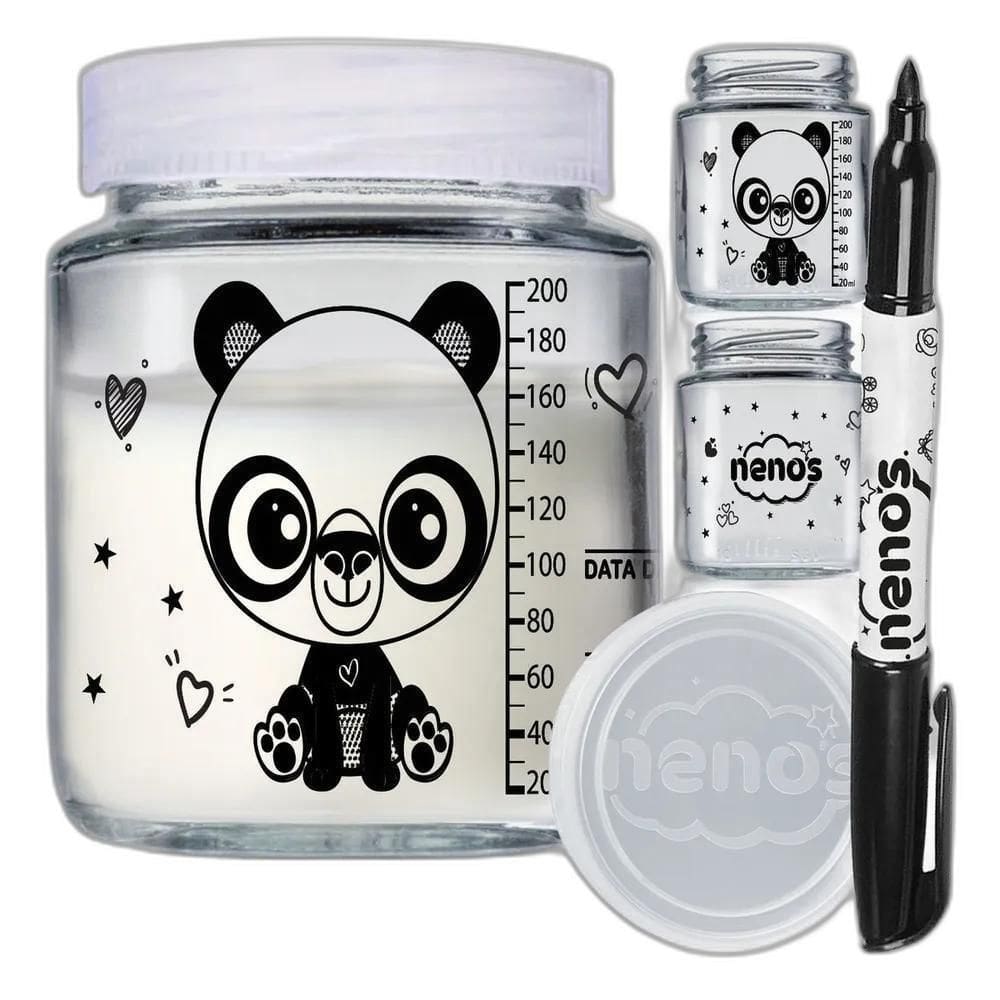 2X 10 Potes Vidro Armazenar Leite Materno, Papinha