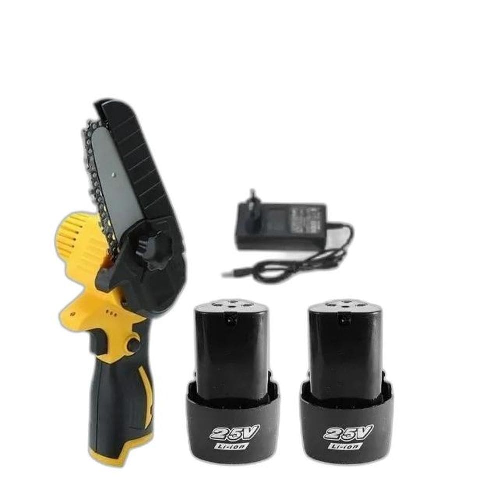 Podador De Galhos 2 Baterias Mini Serra Eletrica 25V 800W