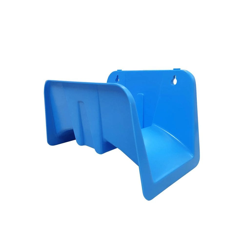 Suporte Azul Plástico Fixo Para Muro Para Jardim