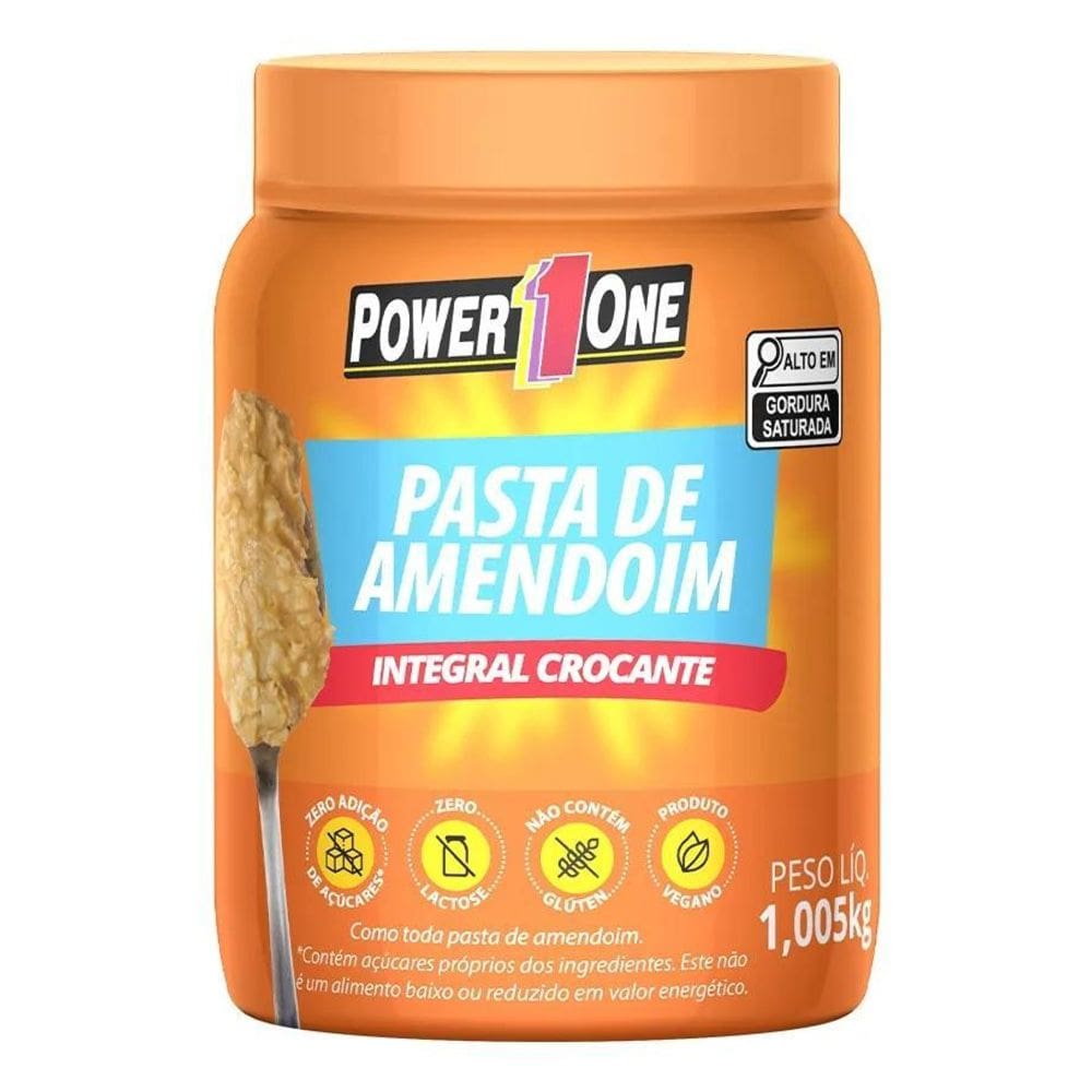 2X Pasta De Amendoim Integral Crocante Ou Lisa - Power One