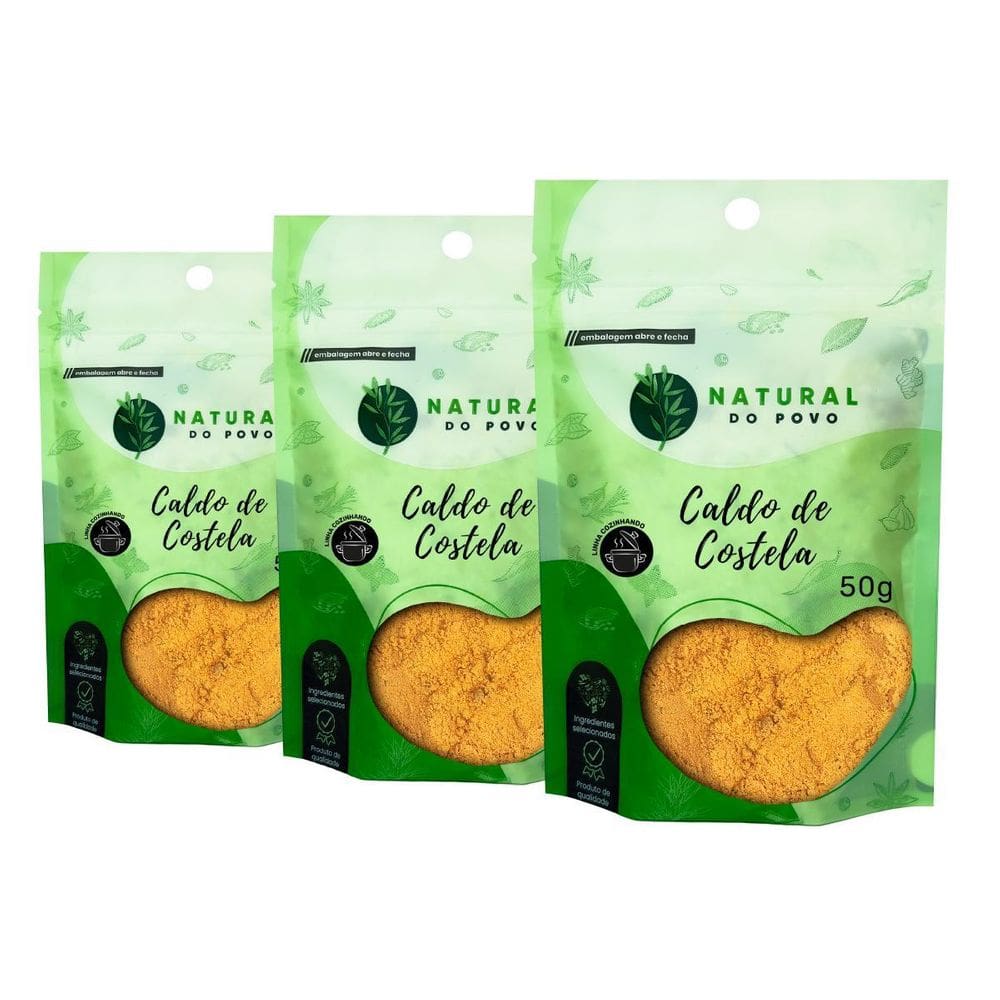 Caldo De Costela Premium Kit 2 Alta Qualidade Pouch 50G