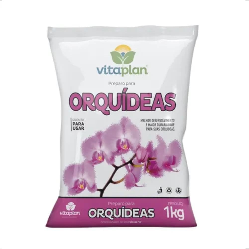 Substrato Preparo Plantio Orquídeas 1Kg Floração Vitaplan